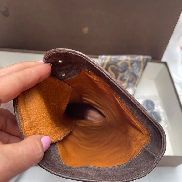 Chie Mihara QUECHU Suede Vintage Lace Up Knee High Rounded Toe Boots 7 - Picture 8 of 15